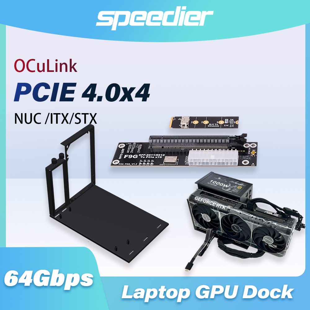 External Gpu Dock Pcie 4.0 Oculink - อะแดปเตอร์ EGPU แบบเชื่อมต่อภายนอก F9G 64Gbps OcuLink