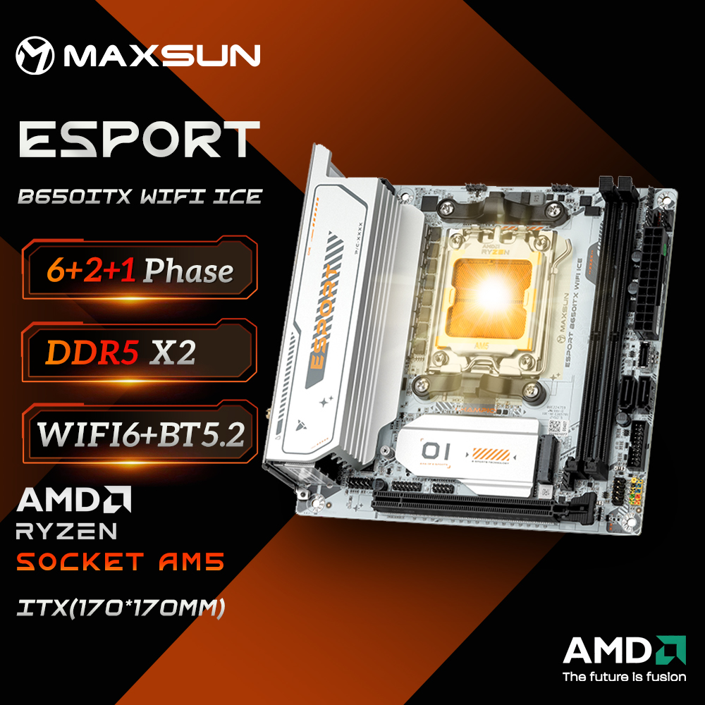 B650 Itx Motherboard Wifi - MAXSUN B650M เมนบอร์ด ITX AMD Ryzen
