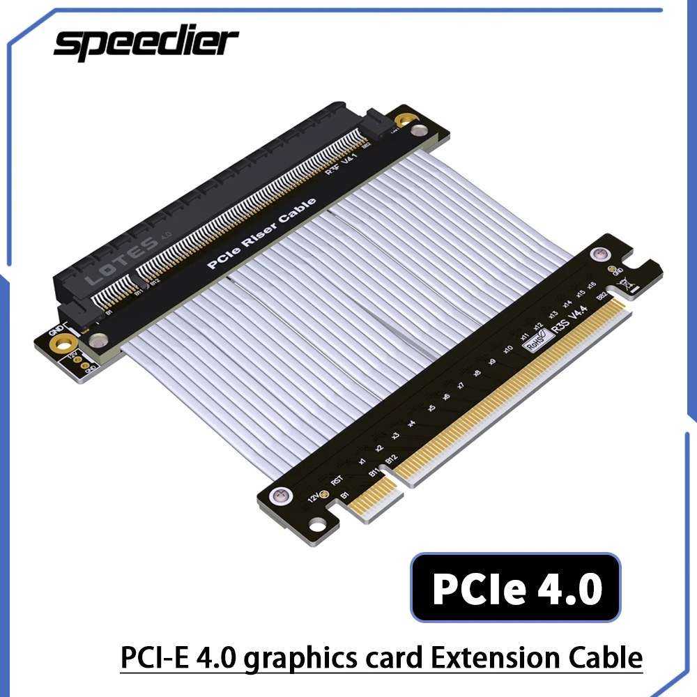 Pcie 4.0 X16 Riser Cable 90 Degree - สายต่อขยาย PCIe 4.0 x16 สำหรับการ์ดจอ RTX3090