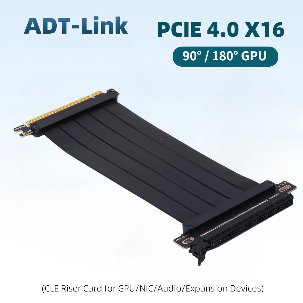 Pcie 4.0 X16 Riser Cable 90 Degree - สายต่อขยาย Ultra PCIe 4.0 Universal Riser