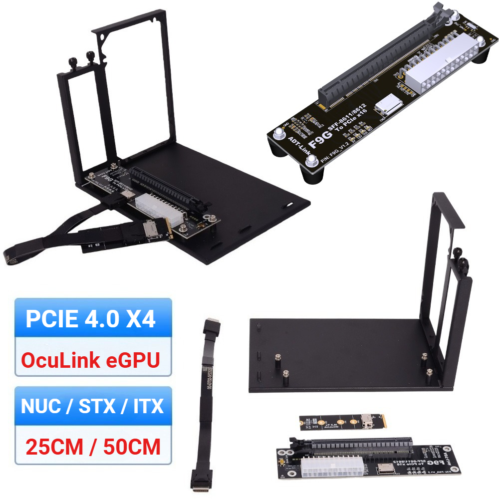 External Gpu Dock Pcie 4.0 Oculink - อะแดปเตอร์ F9G-BK7 EGPU Oculink GPU Dock