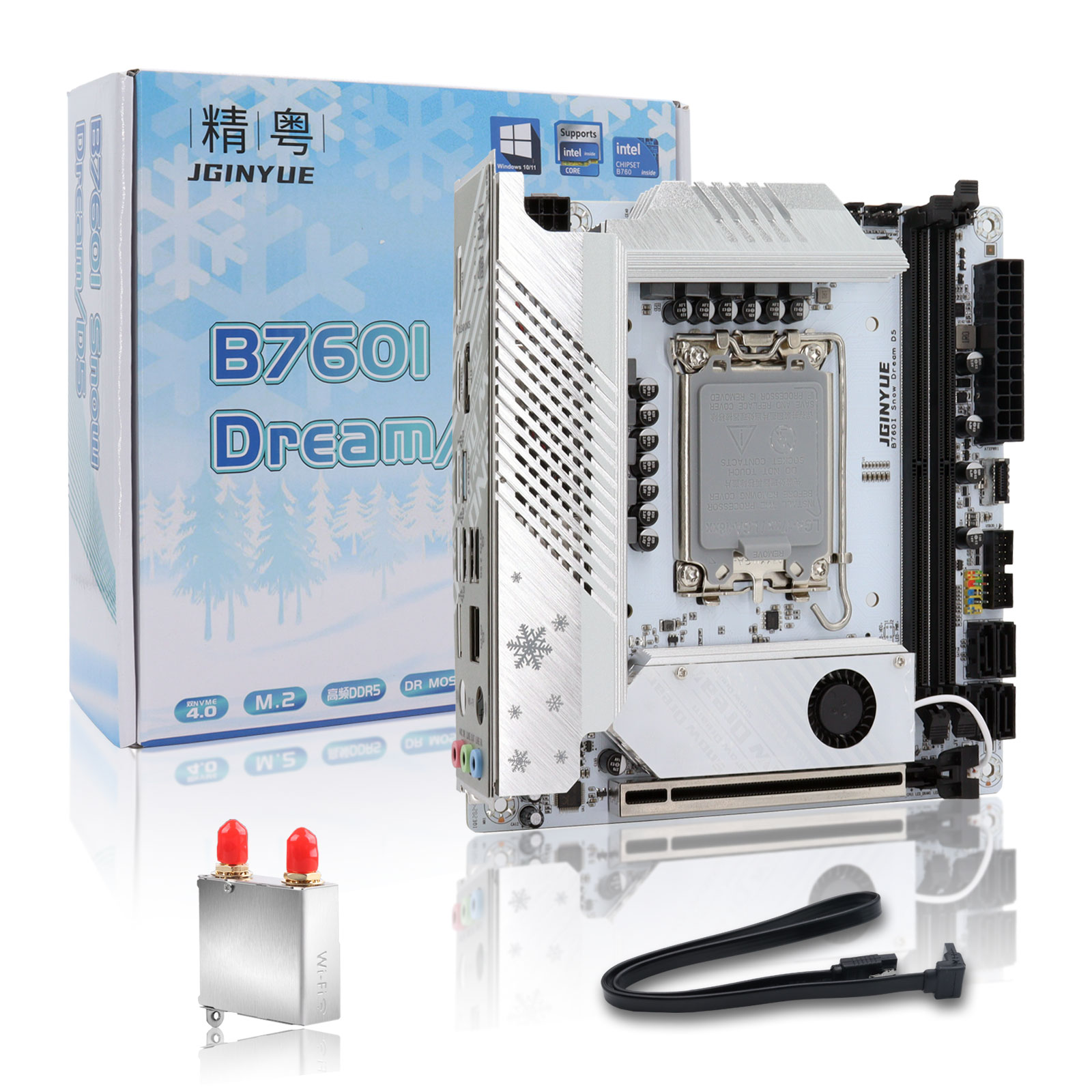 Lga 1700 Ddr5 Itx Motherboard - JGINYUE B760 เมนบอร์ด Mini ITX LGA