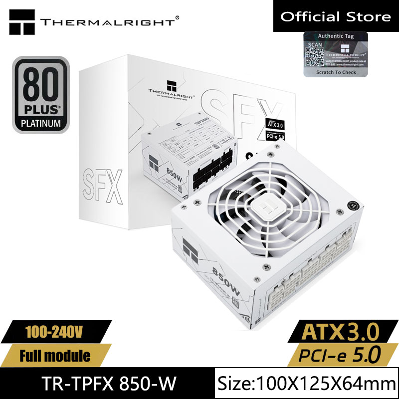 Sfx Power Supply 850W Gold - Thermalright TR-TPFX850-W แหล่งจ่ายไฟแชสซีสีขาว, modulo completo medaglia