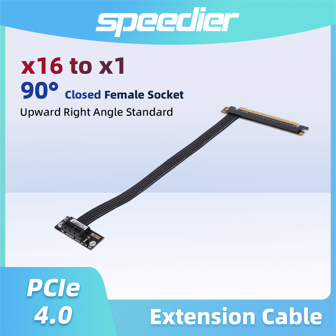 Pcie 4.0 X16 Riser Cable 90 Degree - สายต่อ PCIe 4.0 / 3.0 X16