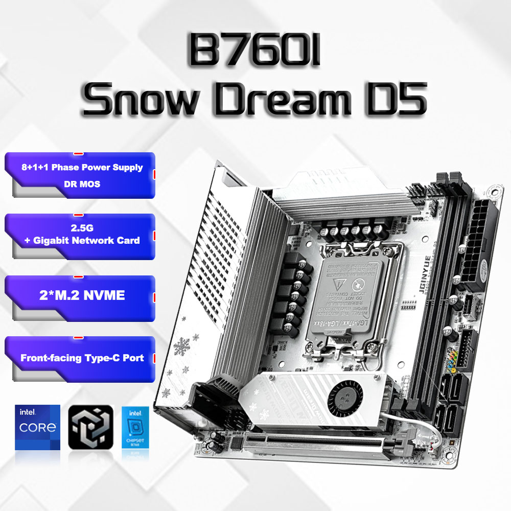 Lga 1700 Ddr5 Itx Motherboard - เมนบอร์ด B760i ARGB WIFI DDR5 mini