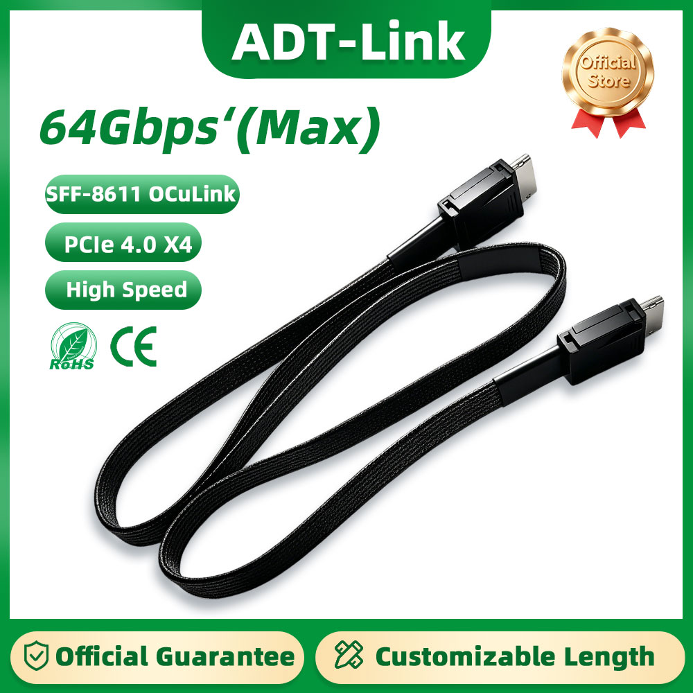 สายต่อขยาย ADT-Link 64Gb แบบ M - External Gpu Dock Pcie 4.0 Oculink บทวิจารณ์และราคา