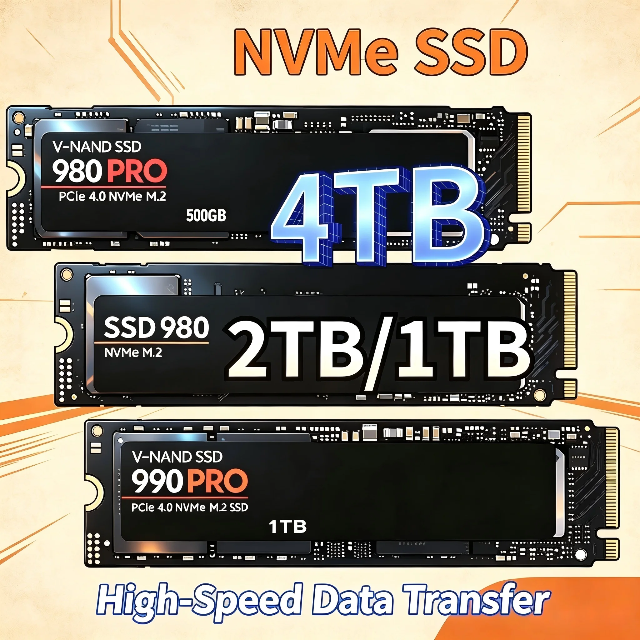 Original 980Pro 990Pro M.2 NVM - M.2 Nvme 4Tb Pcie 4.0 Ssd บทวิจารณ์และราคา
