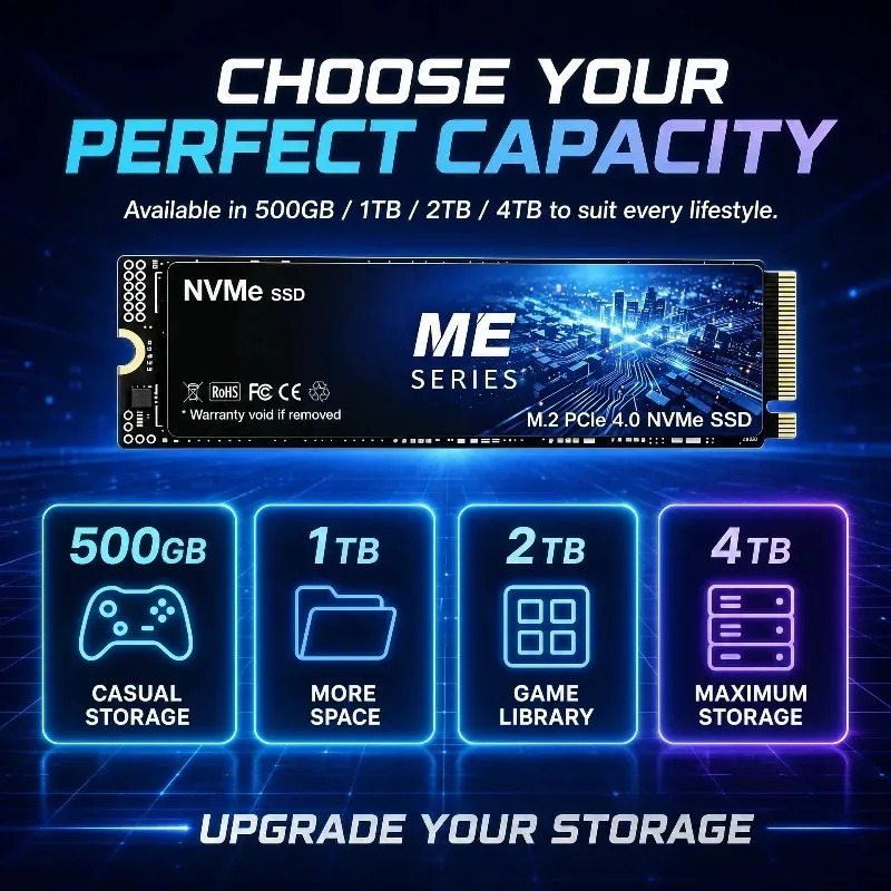 ME 500GB-4TB SSD M.2 NVMe ไดรฟ - M.2 Nvme 4Tb Pcie 4.0 Ssd บทวิจารณ์และราคา