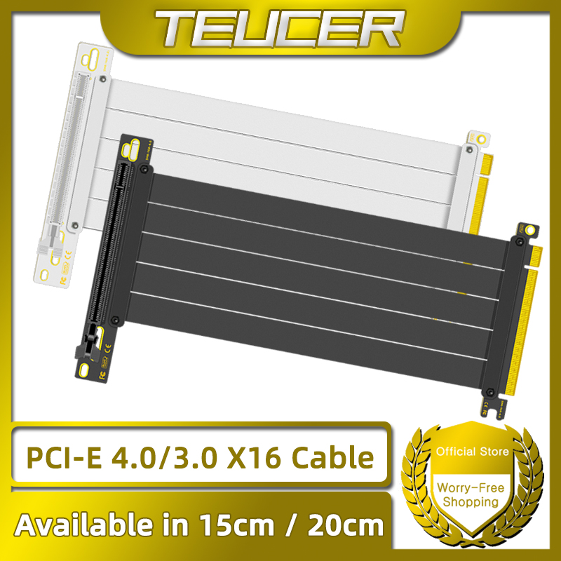 TEUCER PCI-E 4.0 X16 Riser Cab - Pcie 4.0 X16 Riser Cable 90 Degree บทวิจารณ์และราคา
