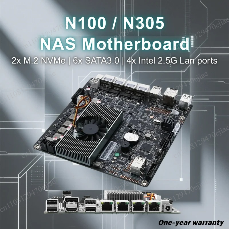 เมนบอร์ด N100 Mini ITX NAS DDR - Nas Motherboard N100 6 Sata บทวิจารณ์และราคา