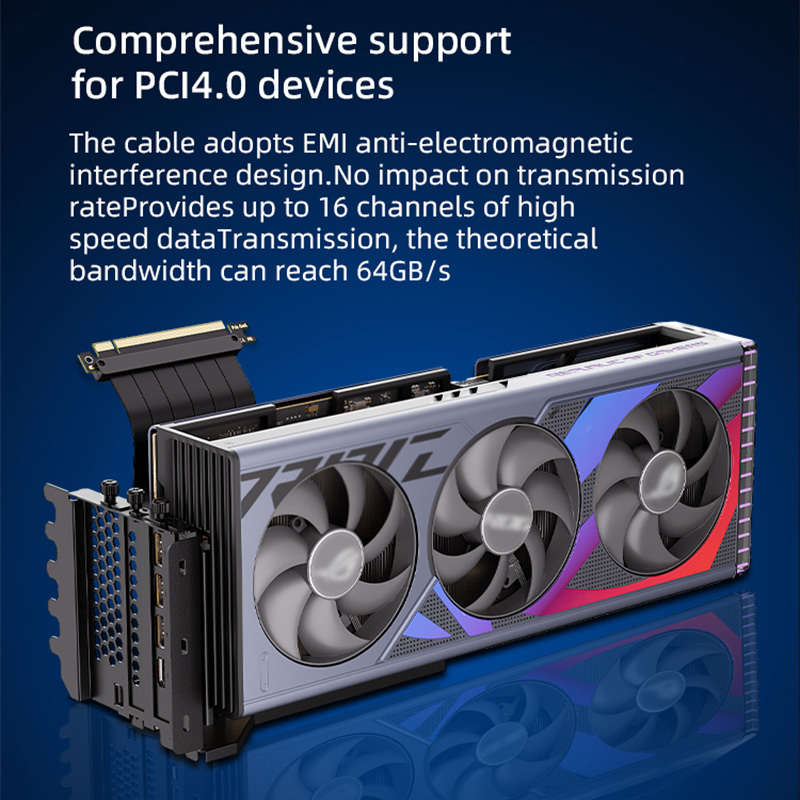 TEUCER แนวตั้ง GPU ยึดกราฟิกกา - Pcie 4.0 X16 Riser Cable 90 Degree บทวิจารณ์และราคา