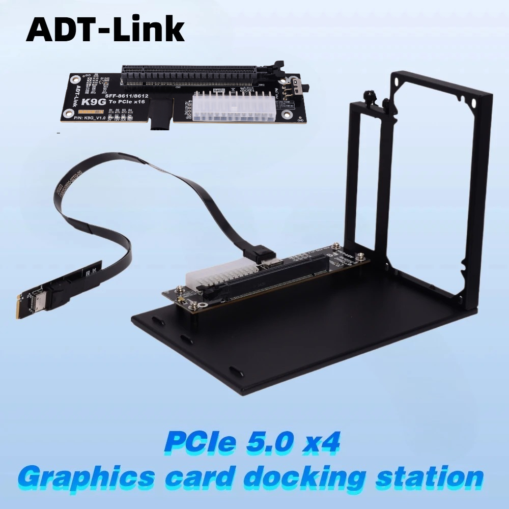 ADT-Link PCIe 5.0 4.0 128Gbps  - External Gpu Dock Pcie 4.0 Oculink บทวิจารณ์และราคา