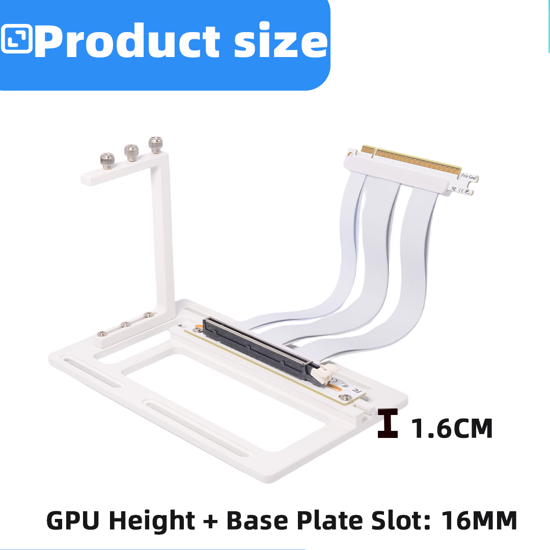 สายเคเบิล PCIe 5.0 /4.0 /3.0 X - Pcie 4.0 X16 Riser Cable 90 Degree บทวิจารณ์และราคา