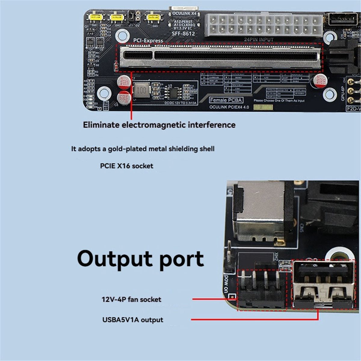 Giftnew Oculink SFF-8612 ต่อเข - External Gpu Dock Pcie 4.0 Oculink บทวิจารณ์และราคา