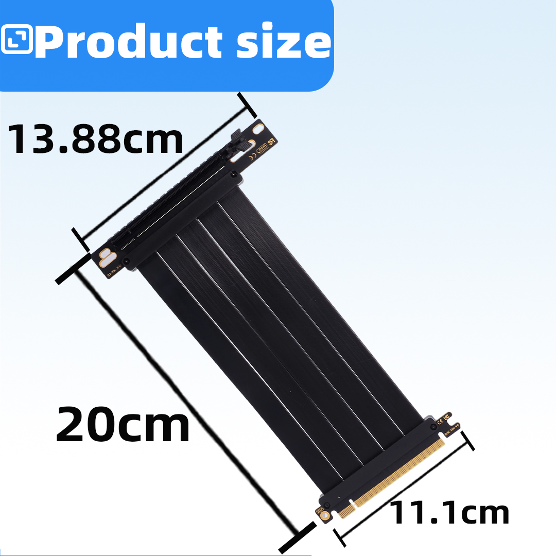 PCIE 4.0 X16 การ์ดกราฟิกสายอะแ - Pcie 4.0 X16 Riser Cable 90 Degree บทวิจารณ์และราคา