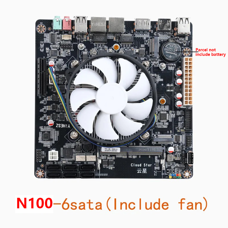 เมนบอร์ด Intel N100 Mini-ITX พ - Nas Motherboard N100 6 Sata บทวิจารณ์และราคา