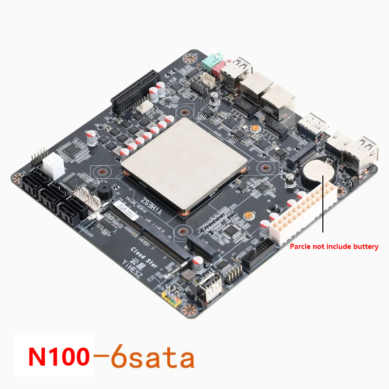 เมนบอร์ด Intel N100 Mini-ITX พ - Nas Motherboard N100 6 Sata บทวิจารณ์และราคา