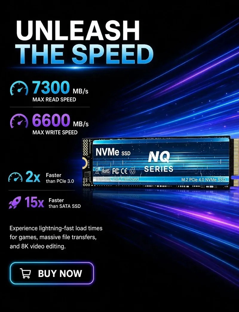 NQ 2TB 4TB PCIe 4.0 NVMe M.2 S - M.2 Nvme 4Tb Pcie 4.0 Ssd บทวิจารณ์และราคา