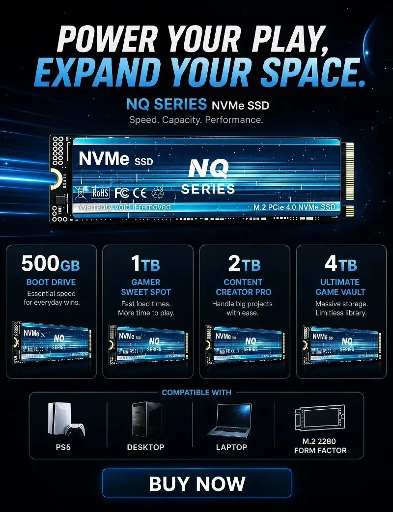 NQ 2TB 4TB PCIe 4.0 NVMe M.2 S - M.2 Nvme 4Tb Pcie 4.0 Ssd บทวิจารณ์และราคา